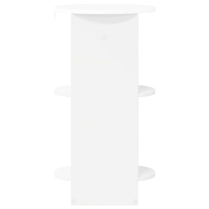 Side Cabinet White Engineered Wood