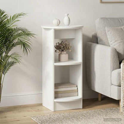 Side Cabinet High Gloss White Engineered Wood