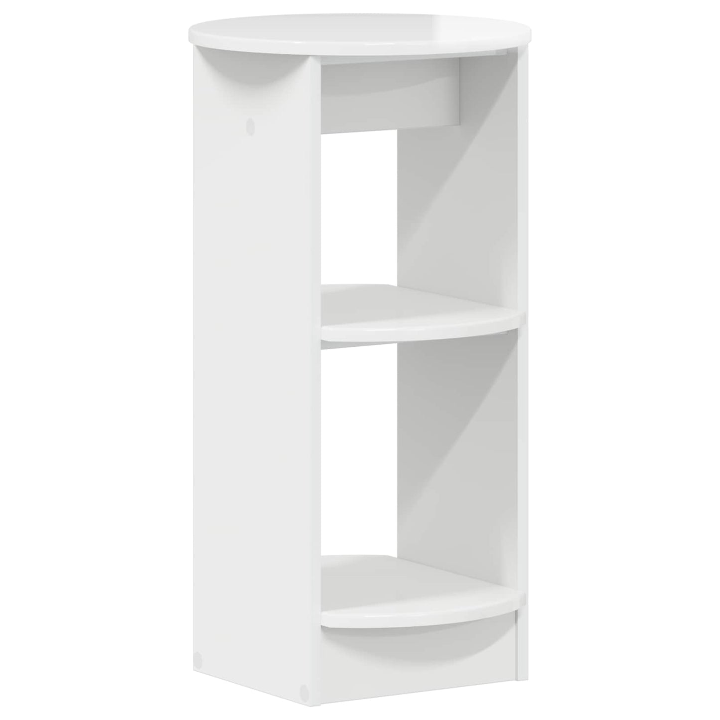 Side Cabinet High Gloss White Engineered Wood