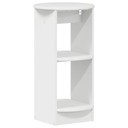 Side Cabinet High Gloss White Engineered Wood