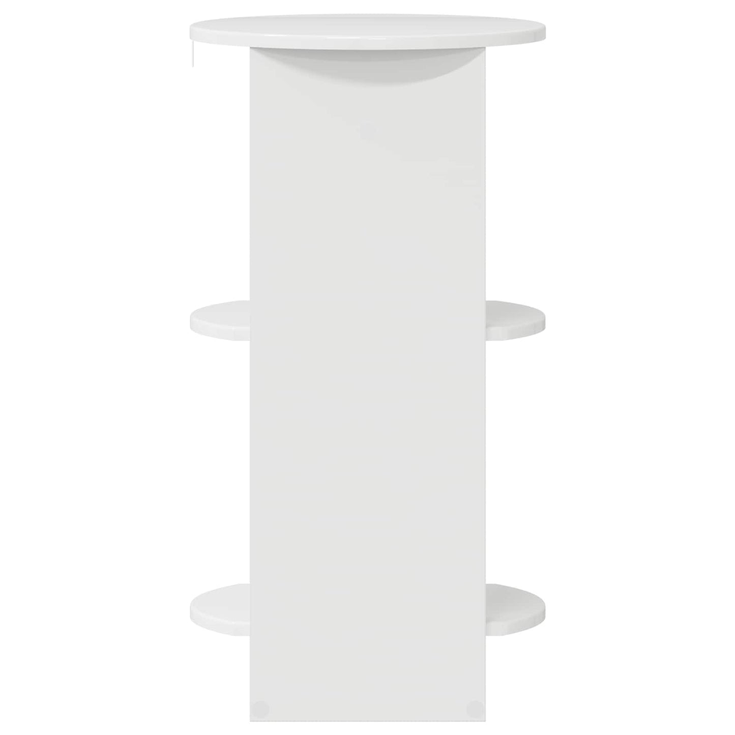 Side Cabinet High Gloss White Engineered Wood