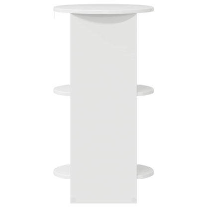 Side Cabinet High Gloss White Engineered Wood