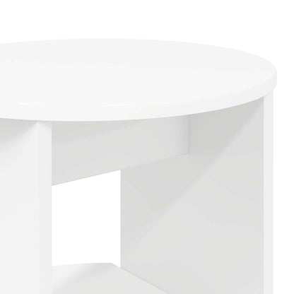 Side Cabinet White 40 x 40 x 100 cm Engineered Wood