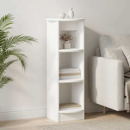 Side Cabinet White 40 x 40 x 100 cm Engineered Wood