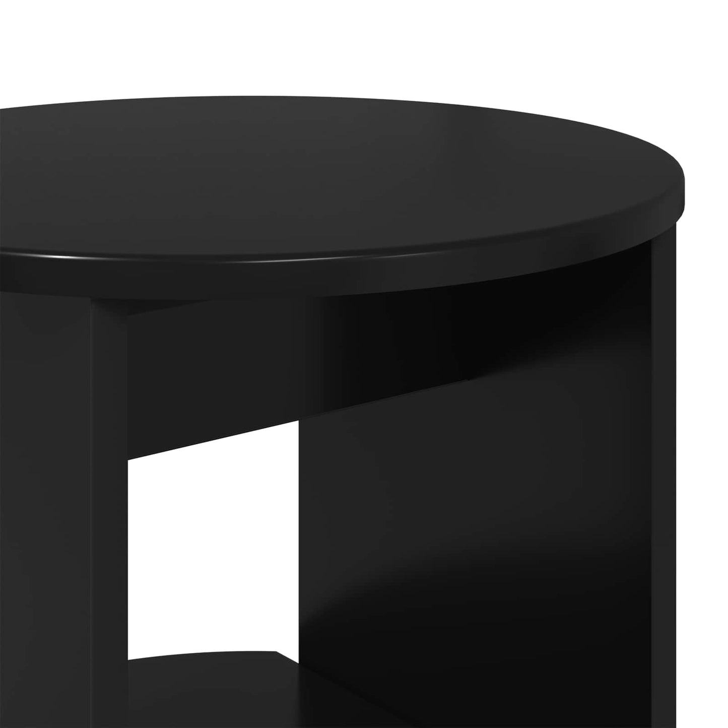 Side Cabinet Black 40 x 40 x 100 cm Engineered Wood