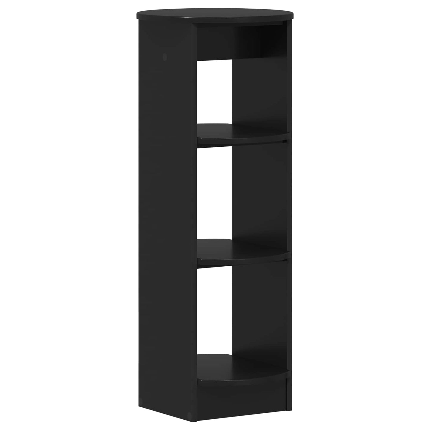 Side Cabinet Black 40 x 40 x 100 cm Engineered Wood