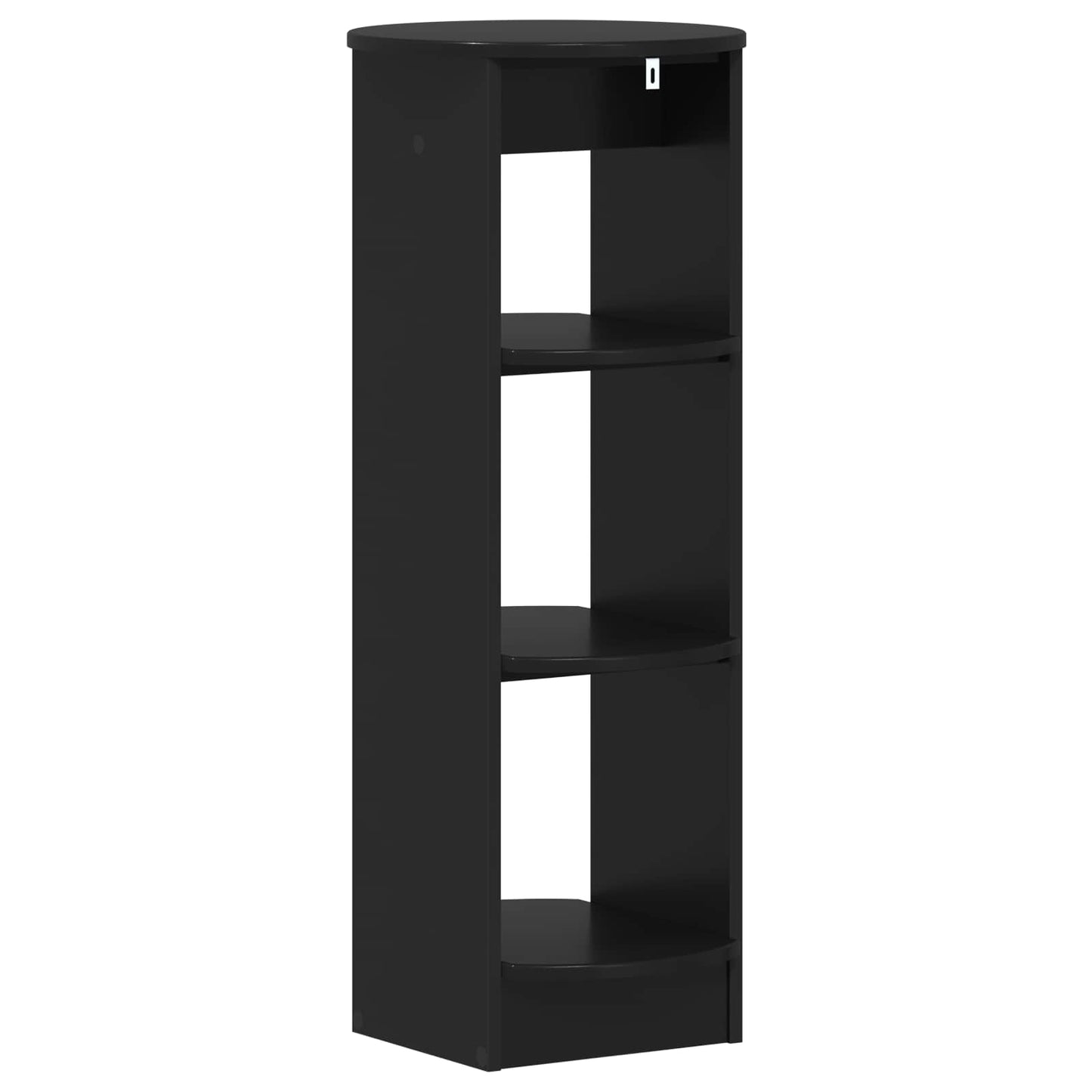 Side Cabinet Black 40 x 40 x 100 cm Engineered Wood