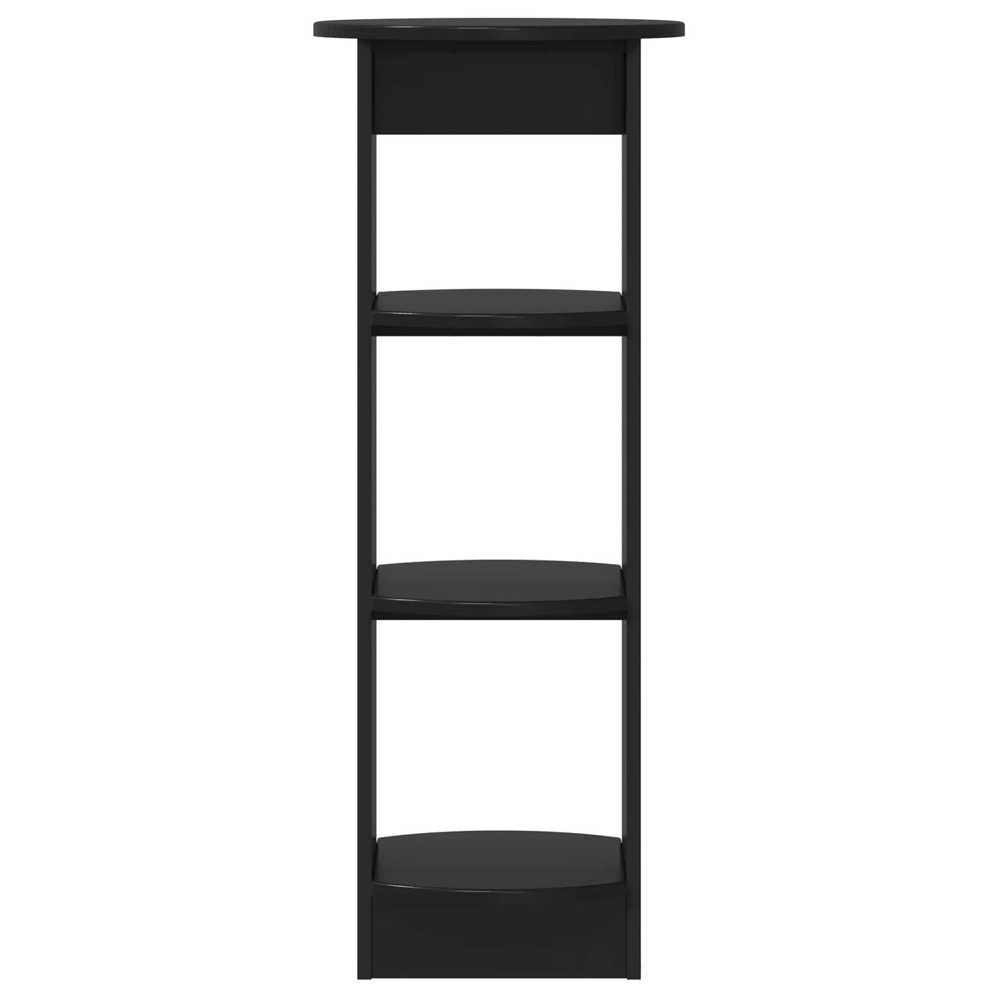Side Cabinet Black 40 x 40 x 100 cm Engineered Wood