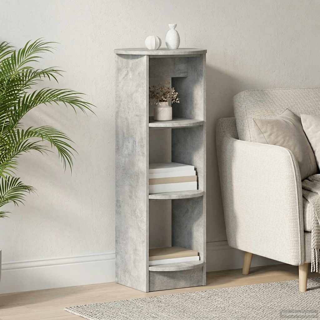 Side Cabinet Concrete Grey 40 x 40 x 100 cm Engineered Wood