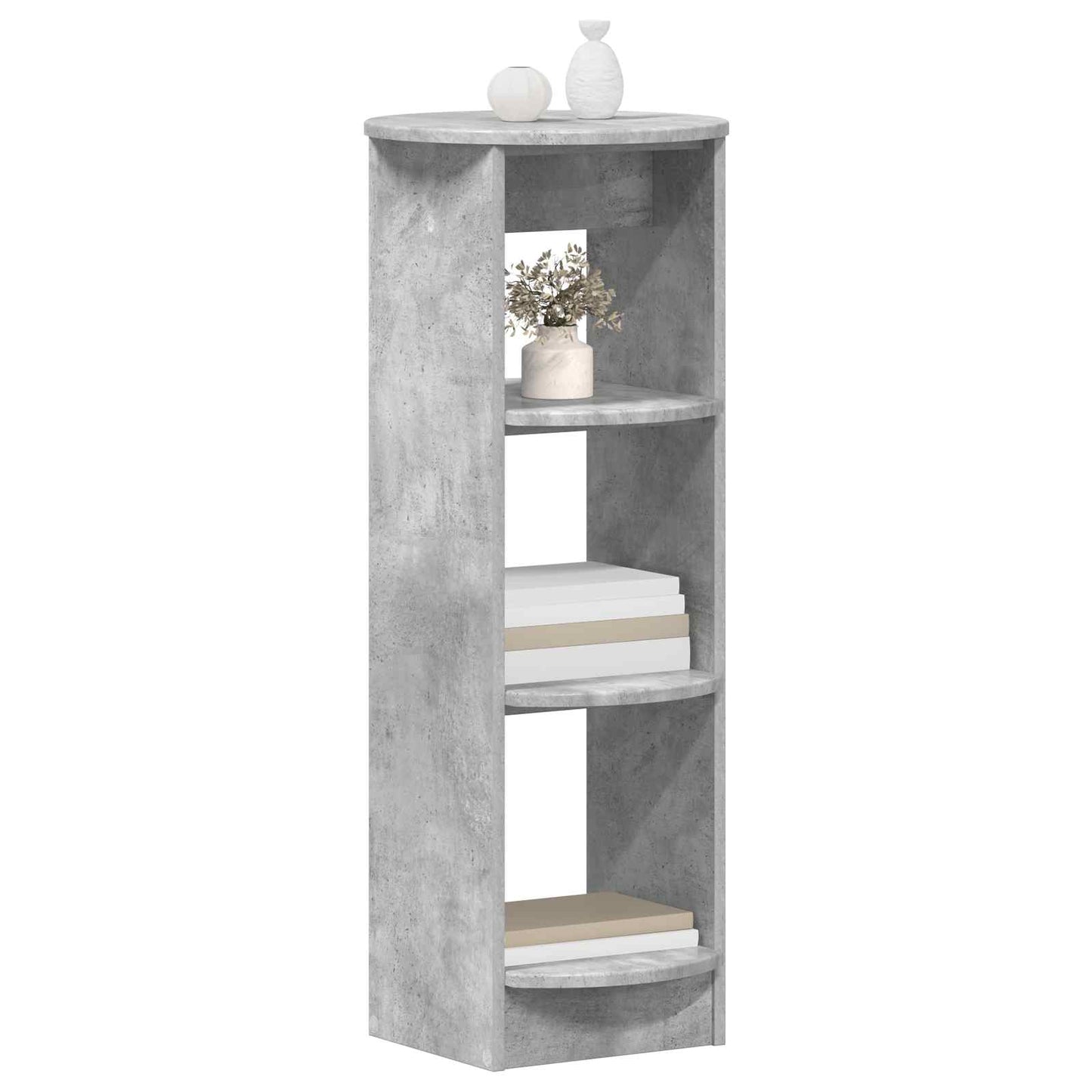 Side Cabinet Concrete Grey 40 x 40 x 100 cm Engineered Wood