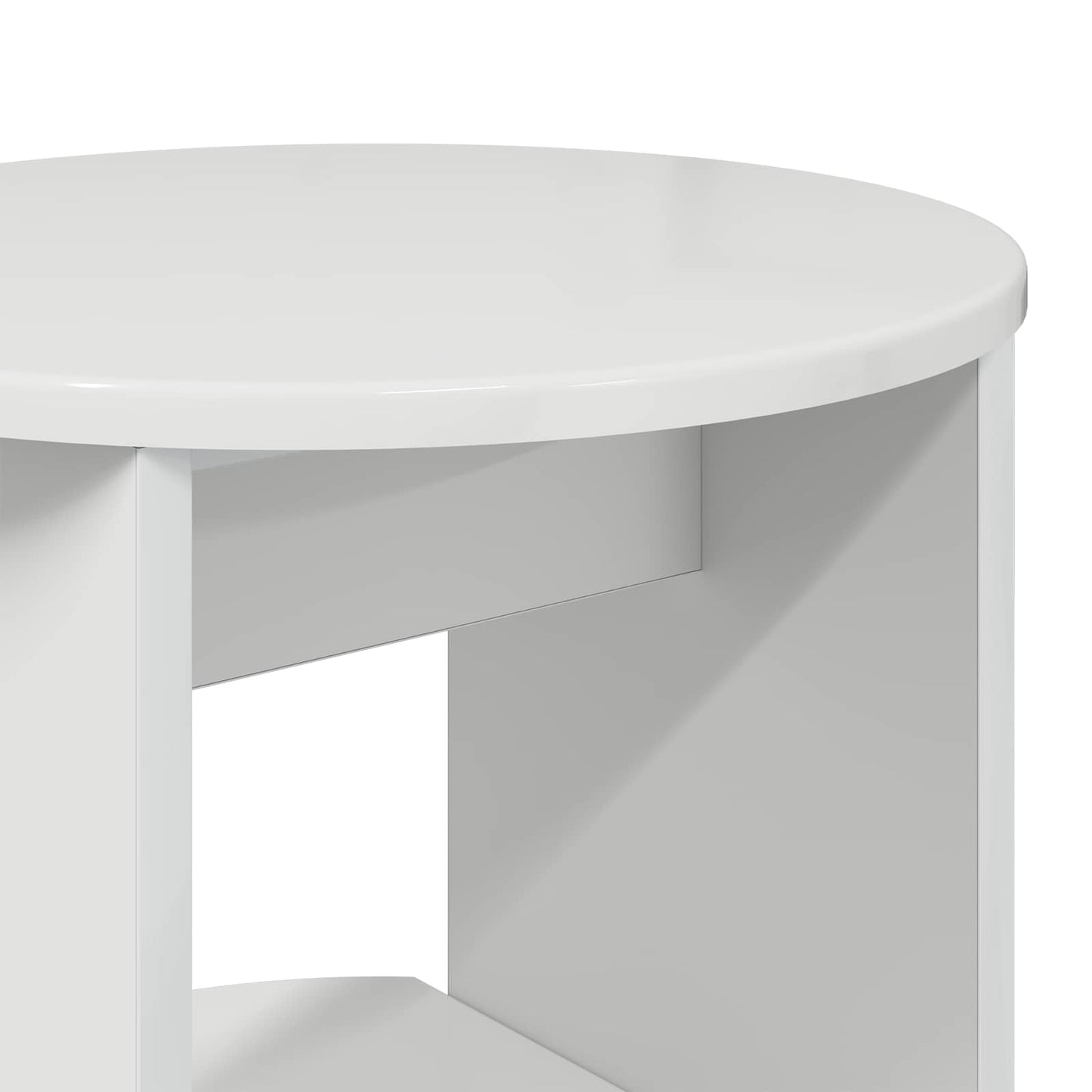 Side Cabinet High Gloss White 40 x 40 x 100 cm Engineered Wood