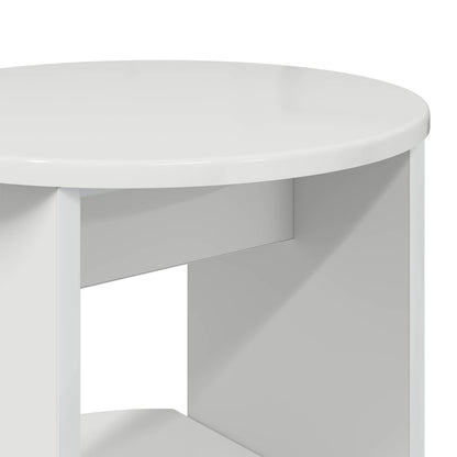 Side Cabinet High Gloss White 40 x 40 x 100 cm Engineered Wood