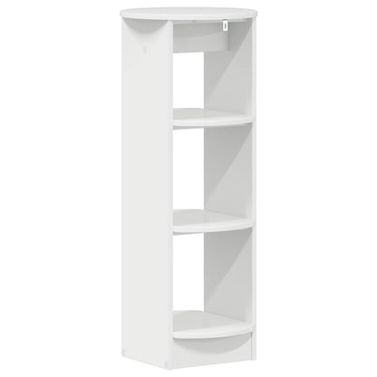 Side Cabinet High Gloss White 40 x 40 x 100 cm Engineered Wood
