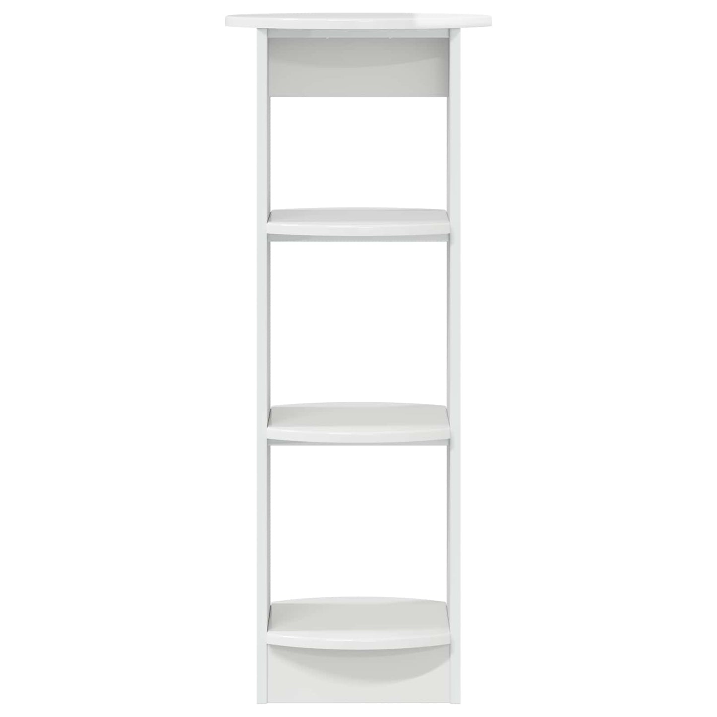 Side Cabinet High Gloss White 40 x 40 x 100 cm Engineered Wood