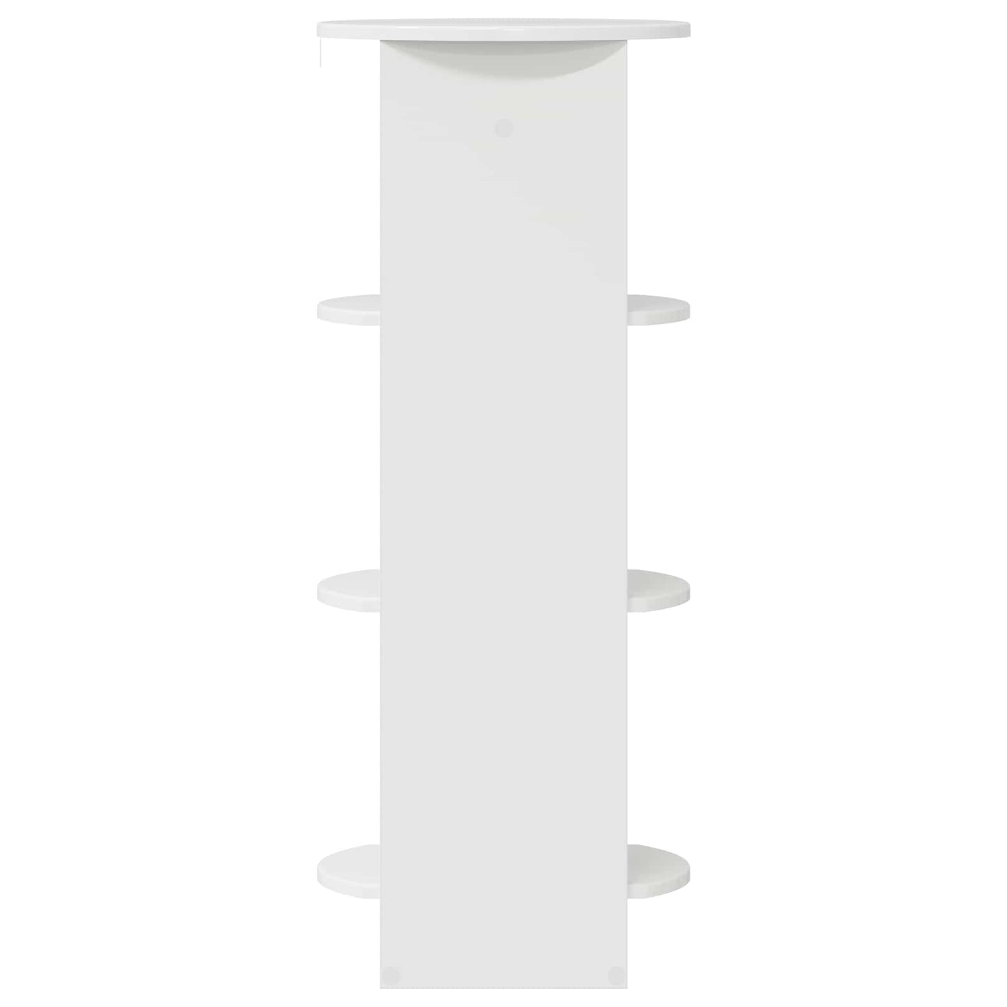 Side Cabinet High Gloss White 40 x 40 x 100 cm Engineered Wood