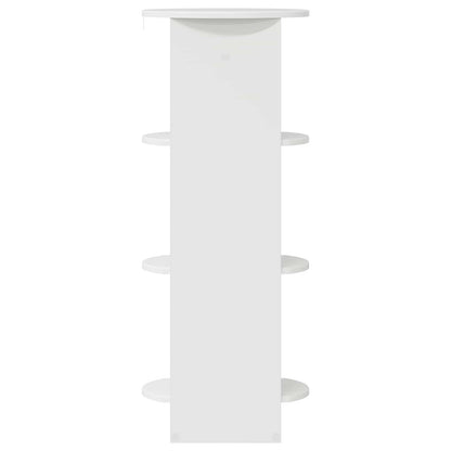 Side Cabinet High Gloss White 40 x 40 x 100 cm Engineered Wood