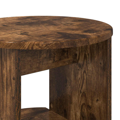 Side Cabinet Smoked Oak 40 x 40 x 100 cm Engineered Wood