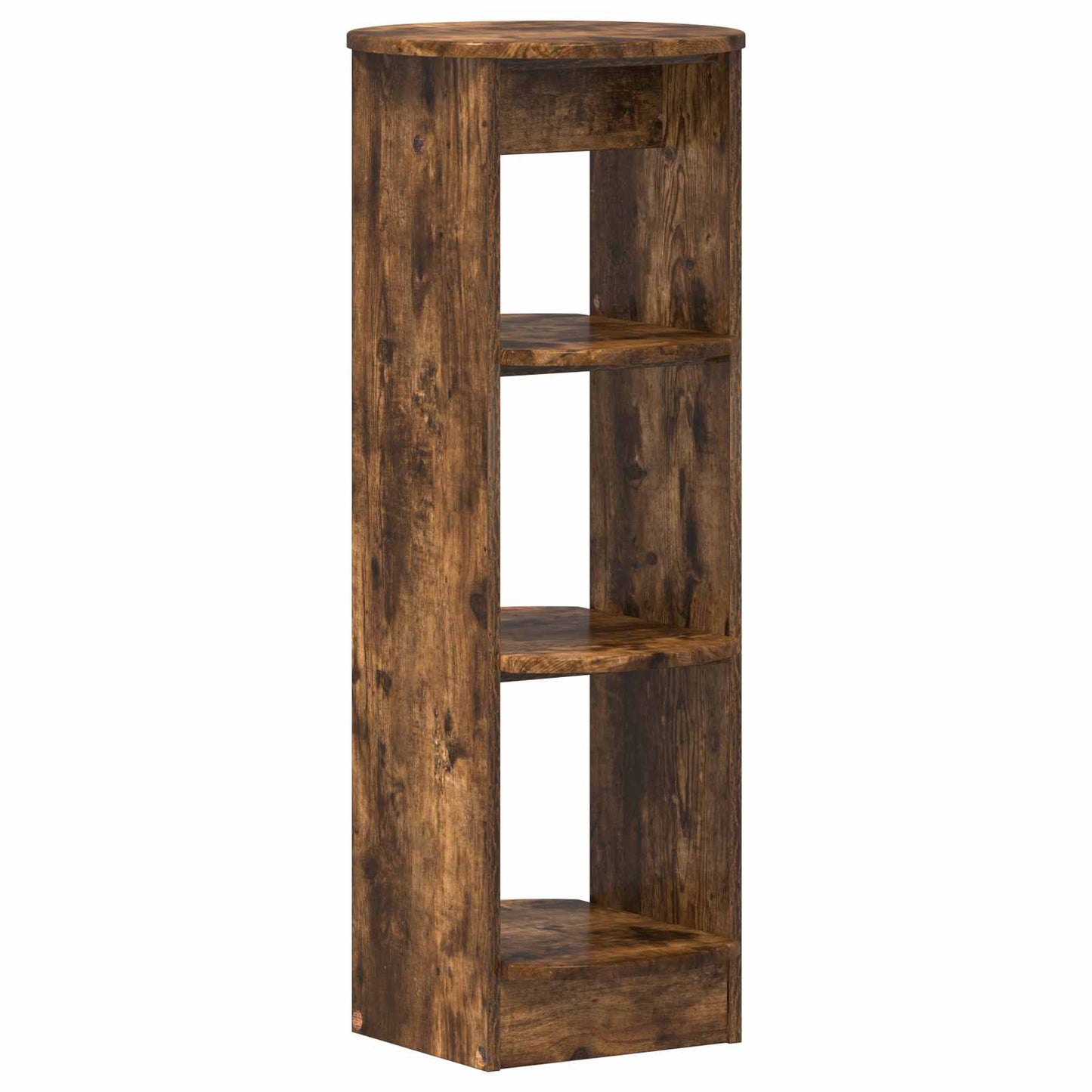 Side Cabinet Smoked Oak 40 x 40 x 100 cm Engineered Wood