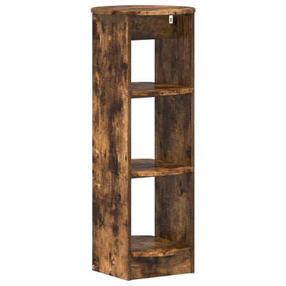 Side Cabinet Smoked Oak 40 x 40 x 100 cm Engineered Wood