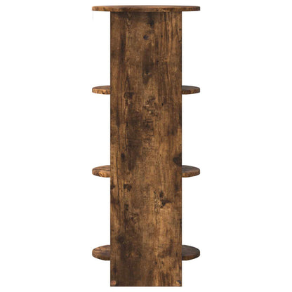 Side Cabinet Smoked Oak 40 x 40 x 100 cm Engineered Wood