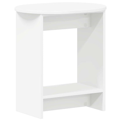 Side Table White 50 x 39,5 x 55 cm Engineered Wood