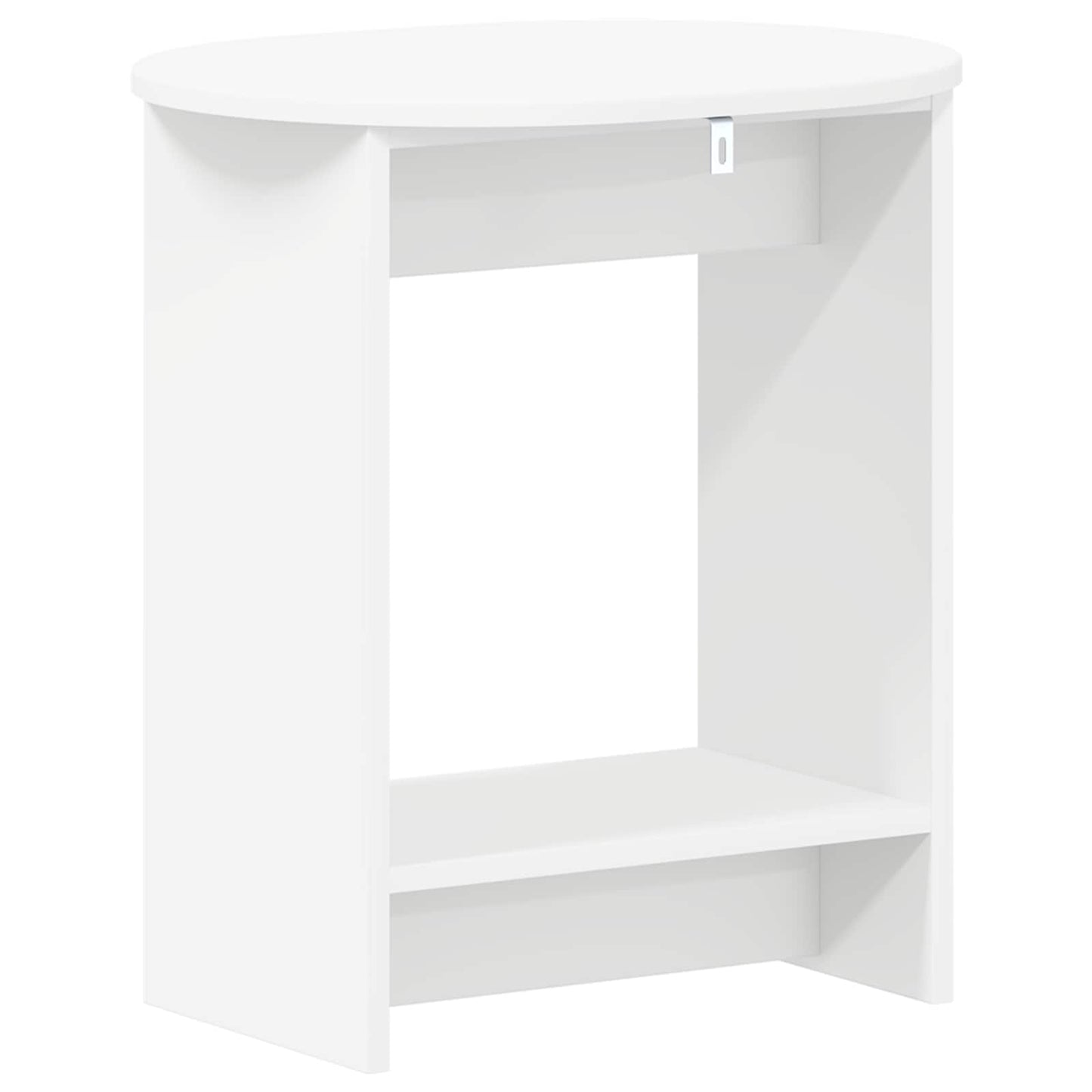 Side Table White 50 x 39,5 x 55 cm Engineered Wood