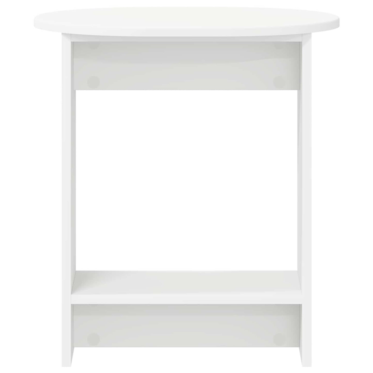 Side Table White 50 x 39,5 x 55 cm Engineered Wood