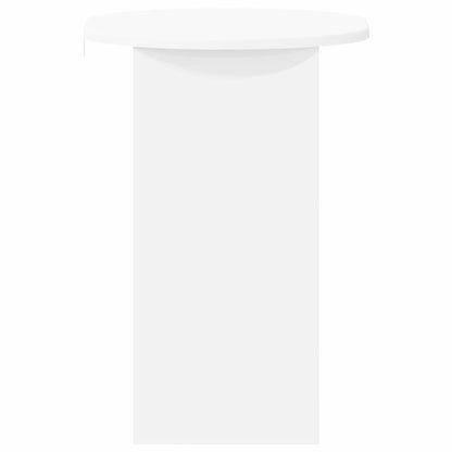 Side Table White 50 x 39,5 x 55 cm Engineered Wood