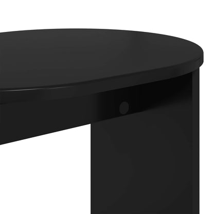 Side Table Black 50 x 39,5 x 55 cm Engineered Wood