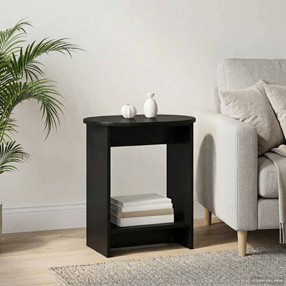 Side Table Black 50 x 39,5 x 55 cm Engineered Wood