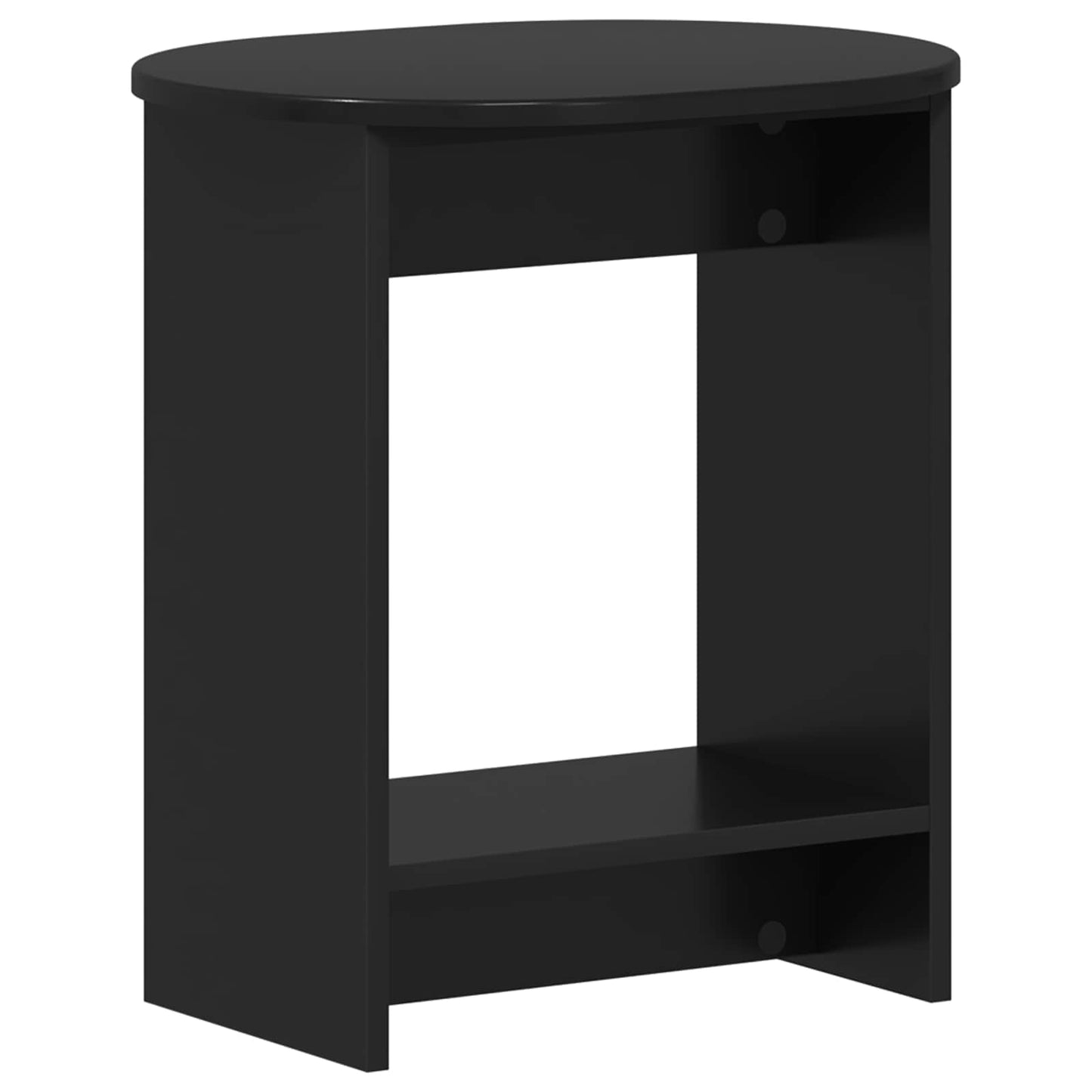 Side Table Black 50 x 39,5 x 55 cm Engineered Wood