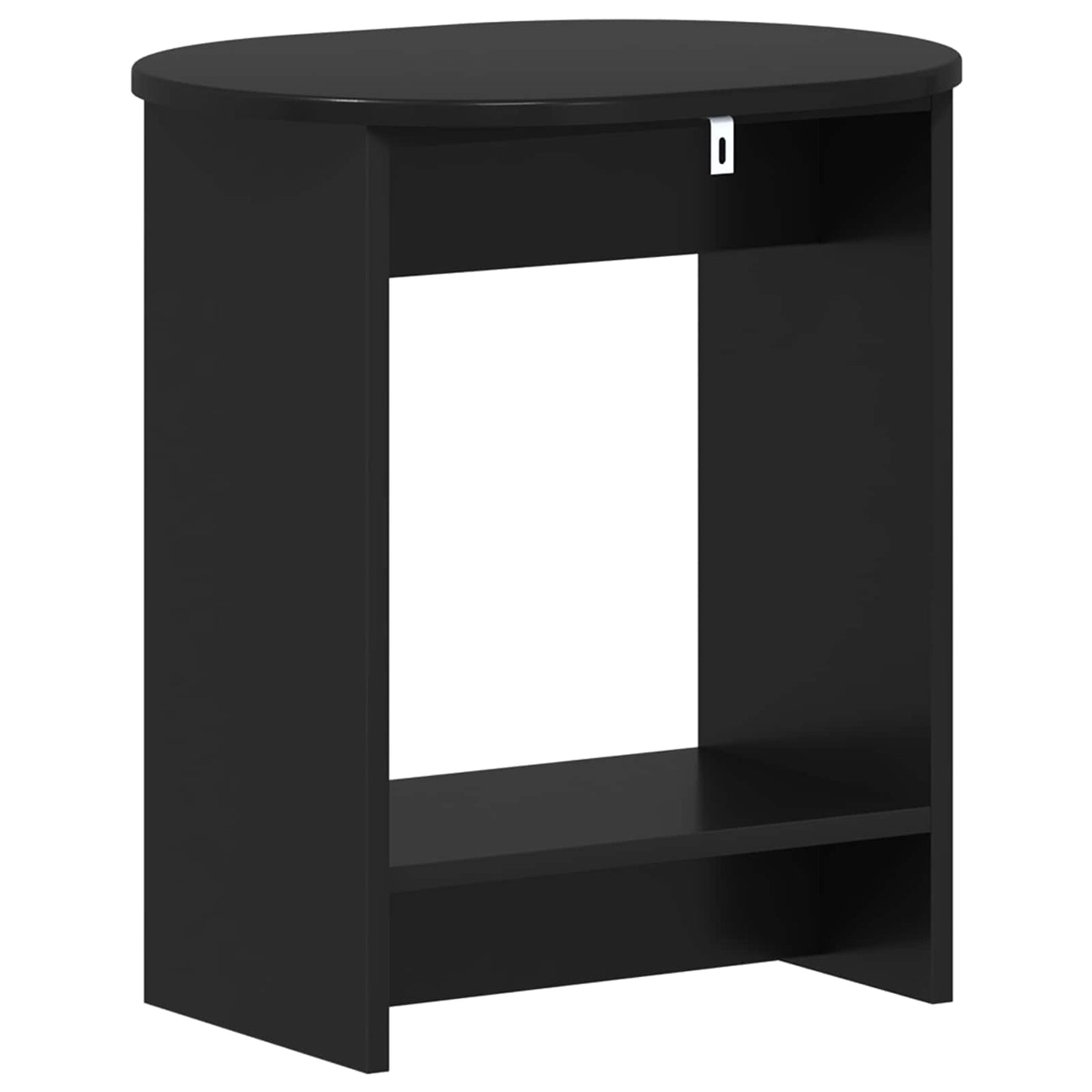 Side Table Black 50 x 39,5 x 55 cm Engineered Wood