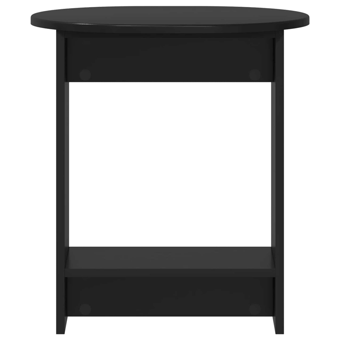 Side Table Black 50 x 39,5 x 55 cm Engineered Wood