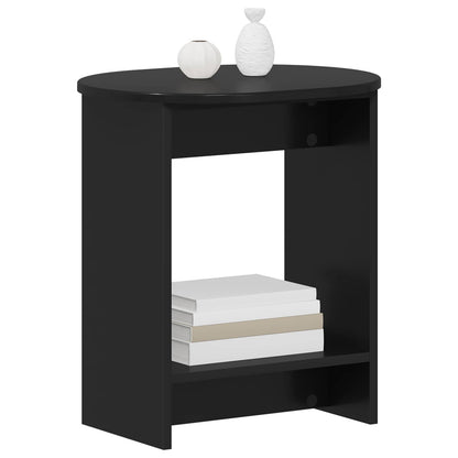 Side Table Black 50 x 39,5 x 55 cm Engineered Wood