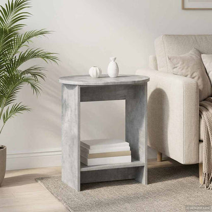 Side Table Concrete Grey 50 x 39,5 x 55 cm Engineered Wood
