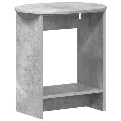 Side Table Concrete Grey 50 x 39,5 x 55 cm Engineered Wood