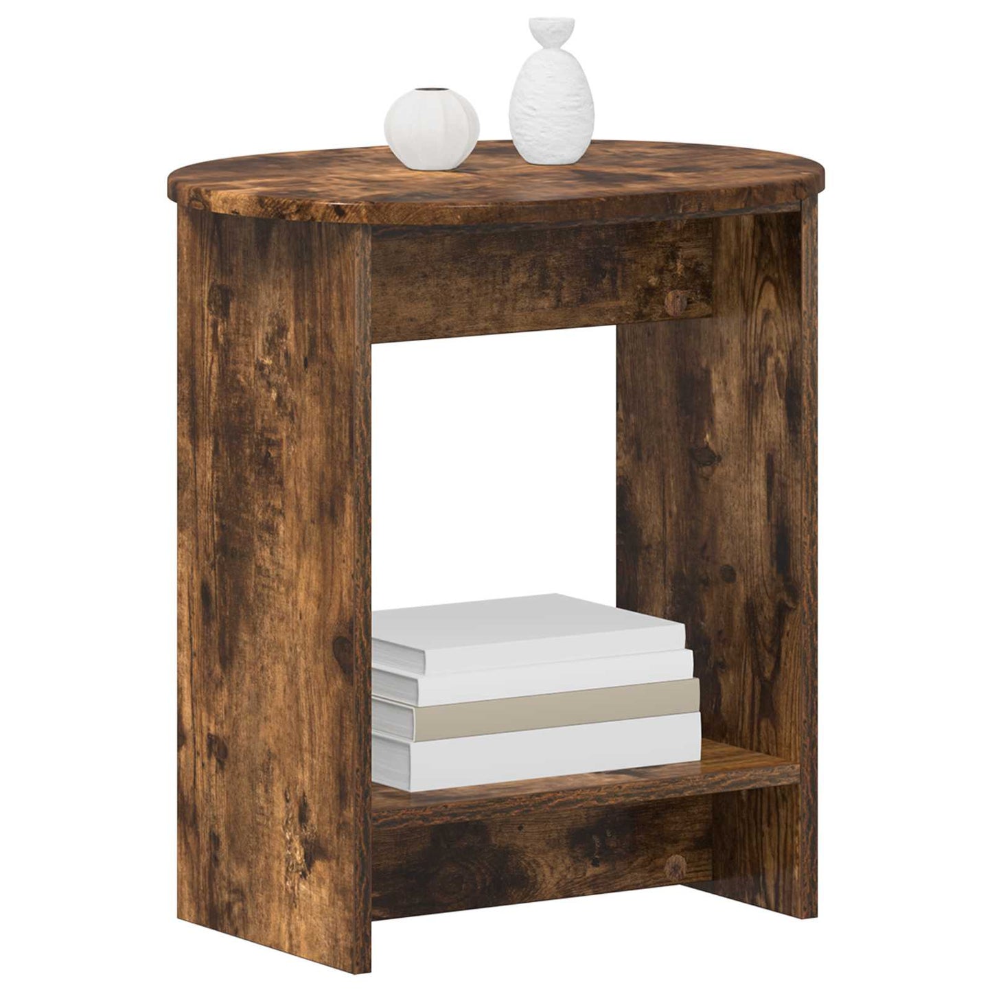 Side Table Smoked Oak 50 x 39,5 x 55 cm Engineered Wood