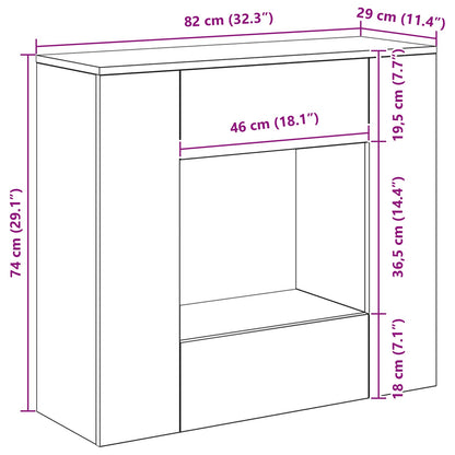 Artisan Oak 82 x 29 x 74 cm