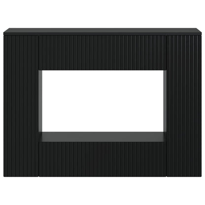 Console Table Striped Black 101 x 29 x 74 cm Engineered Wood