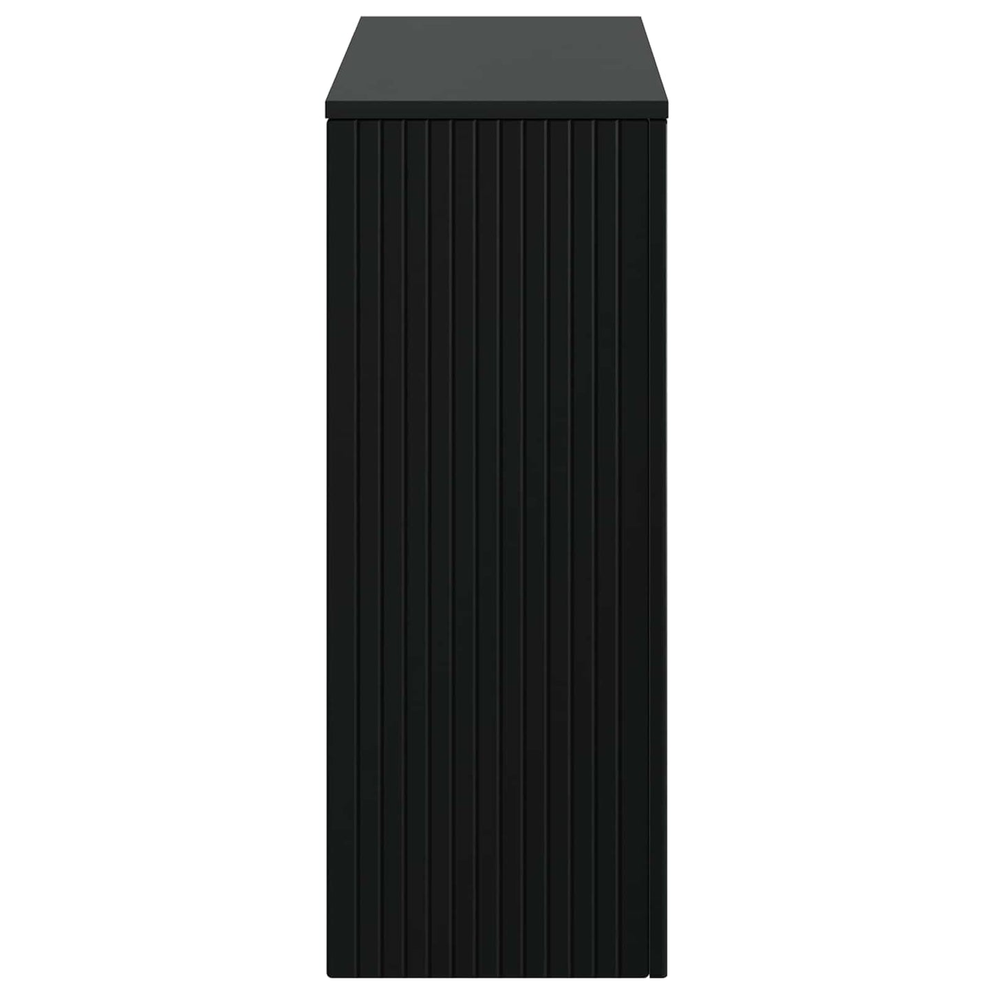 Console Table Striped Black 101 x 29 x 74 cm Engineered Wood