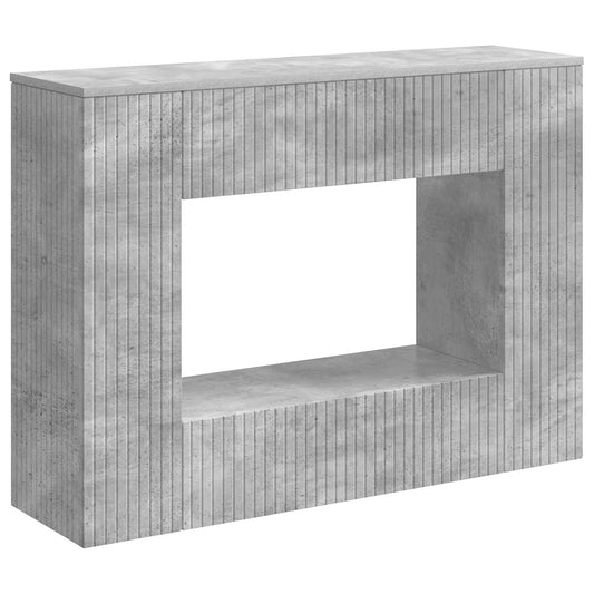 Console Table Concrete Grey 101 x 29 x 74 cm Engineered Wood