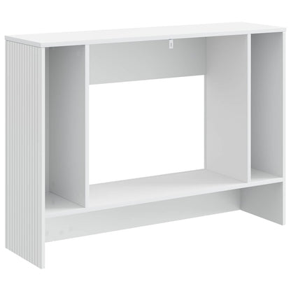 Console Table High Gloss White 101 x 29 x 74 cm Engineered Wood