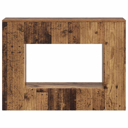 Console Table Striped Old Wood 101 x 29 x 74 cm Engineered Wood