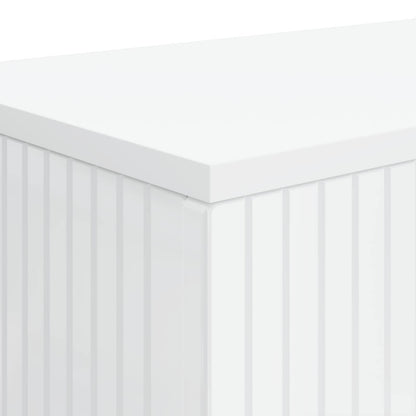 Console Table High Gloss White 155 x 29 x 74 cm Engineered Wood