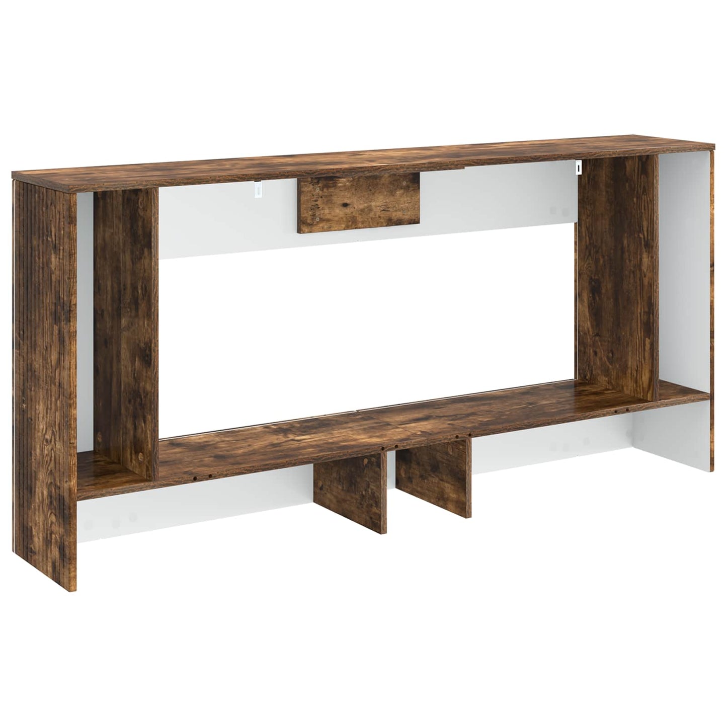 Console Table Smoked Oak 155 x 29 x 74 cm Engineered Wood