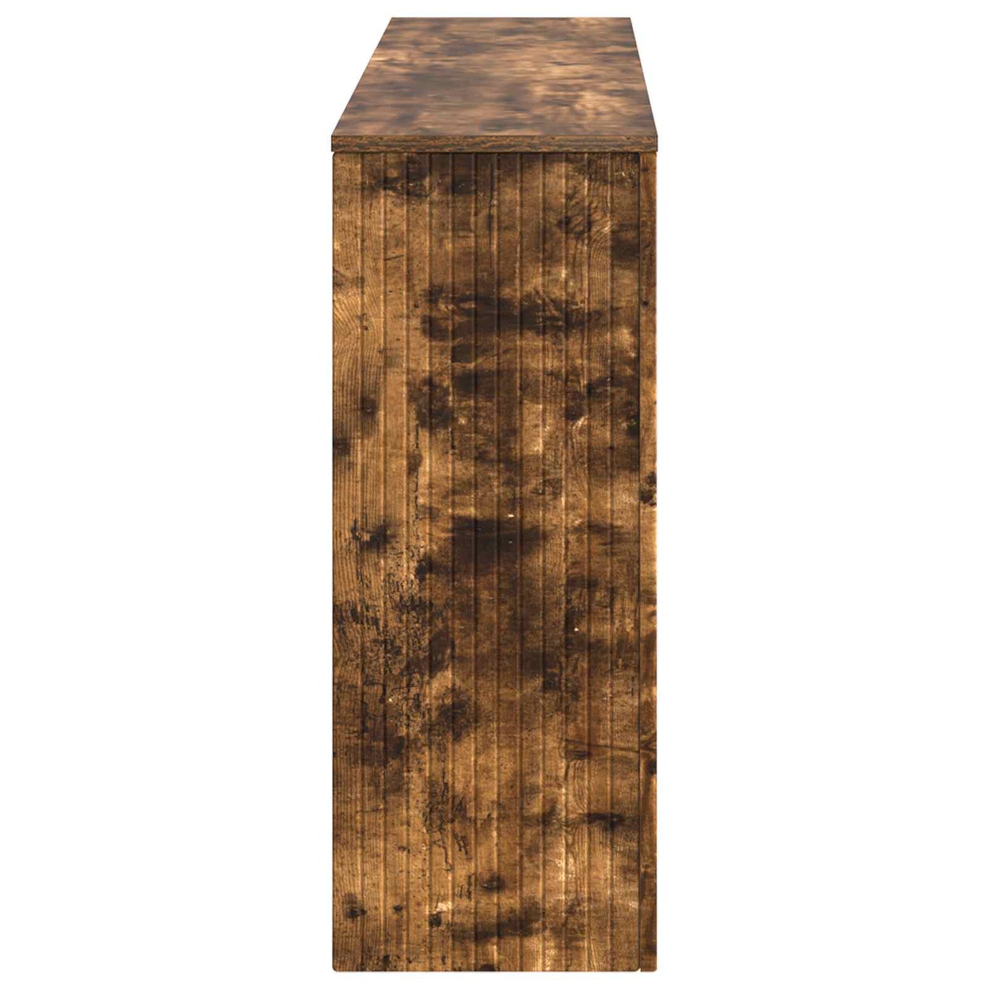 Console Table Smoked Oak 155 x 29 x 74 cm Engineered Wood