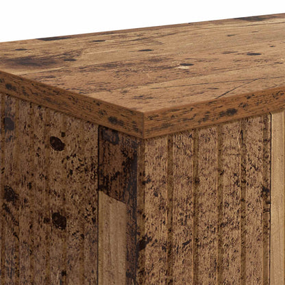 Console Table Striped Old Wood 155 x 29 x 74 cm Engineered Wood