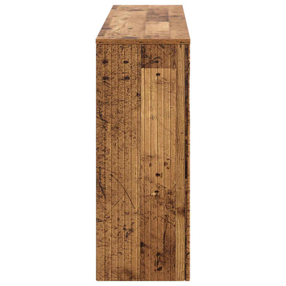 Console Table Striped Old Wood 155 x 29 x 74 cm Engineered Wood