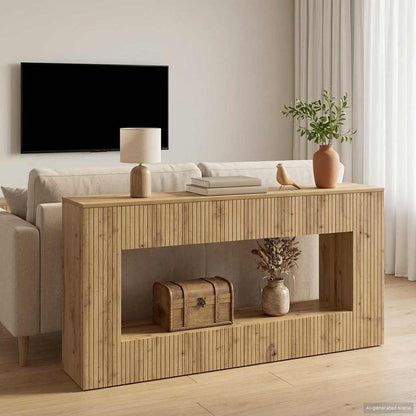 Console Table Artisan Oak 155 x 29 x 74 cm Engineered Wood