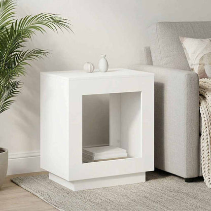 Side Table White 60 x 40 x 65 cm Engineered Wood